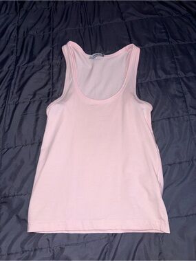 Women's Light Pink Scoop Neck Tank Top